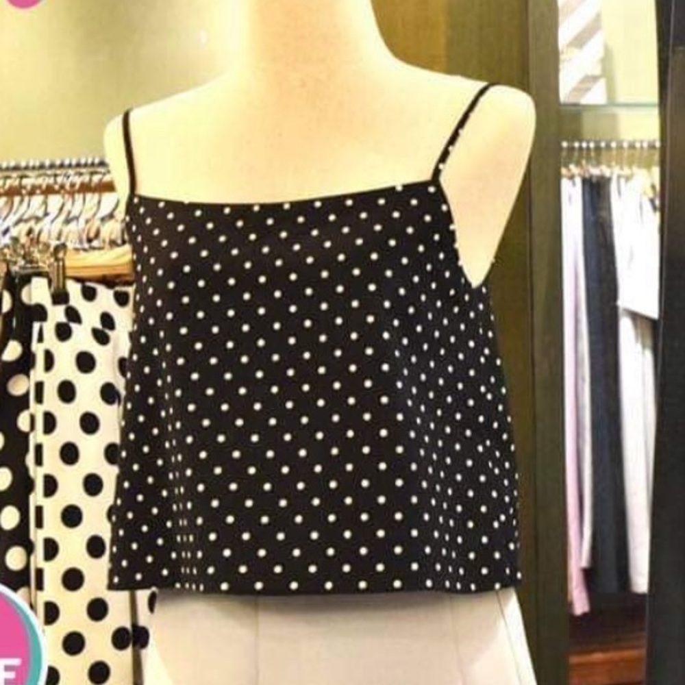 Polka dot crop top